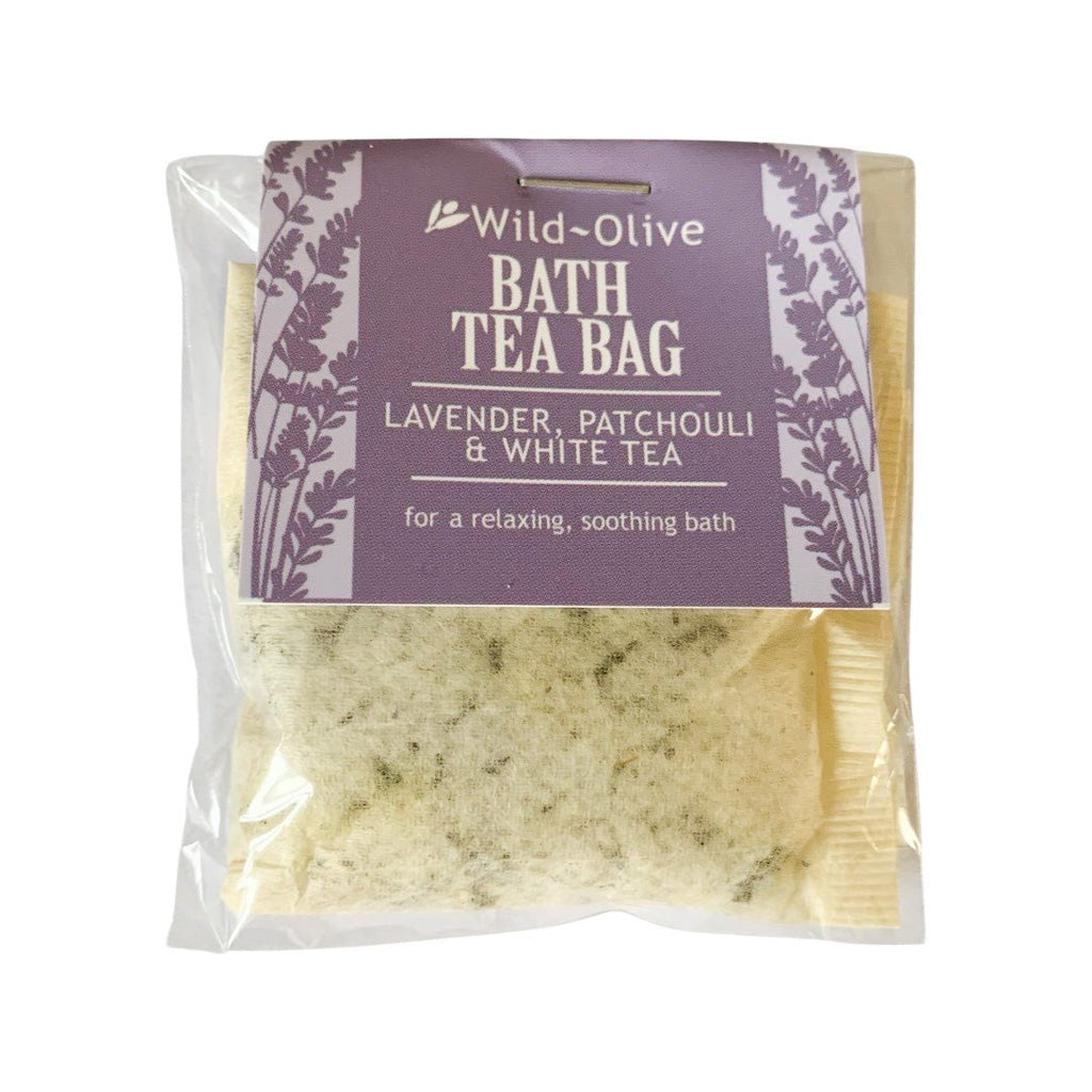 Bath Tea Bag - Lavender, Patchouli and White Tea - The Rosy Robin Company