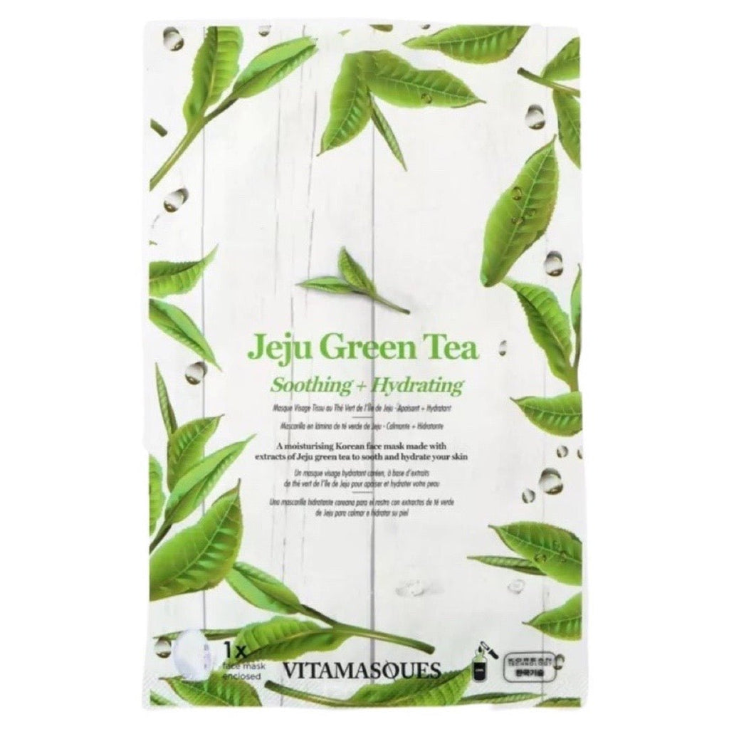 Jeju Green Tea Sheet Face Mask - The Rosy Robin Company