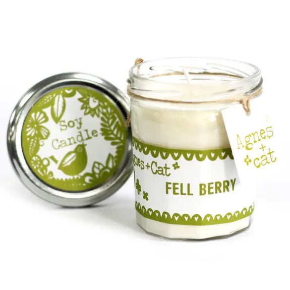 Soy Wax Jam Jar Candle 220ml - Fell Berry - The Rosy Robin Company