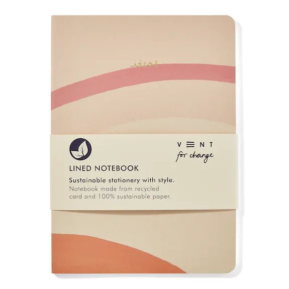 Sustainable Ideas A5 Notebook - Cream - The Rosy Robin Company