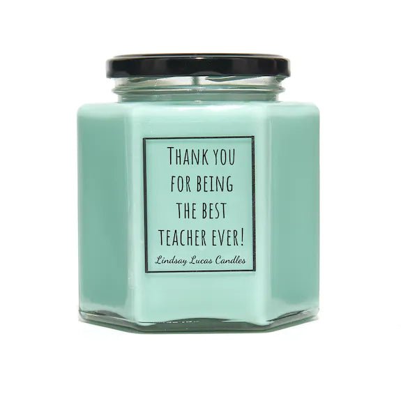 Thank You Teacher Soy Wax Candle 8oz - The Rosy Robin Company