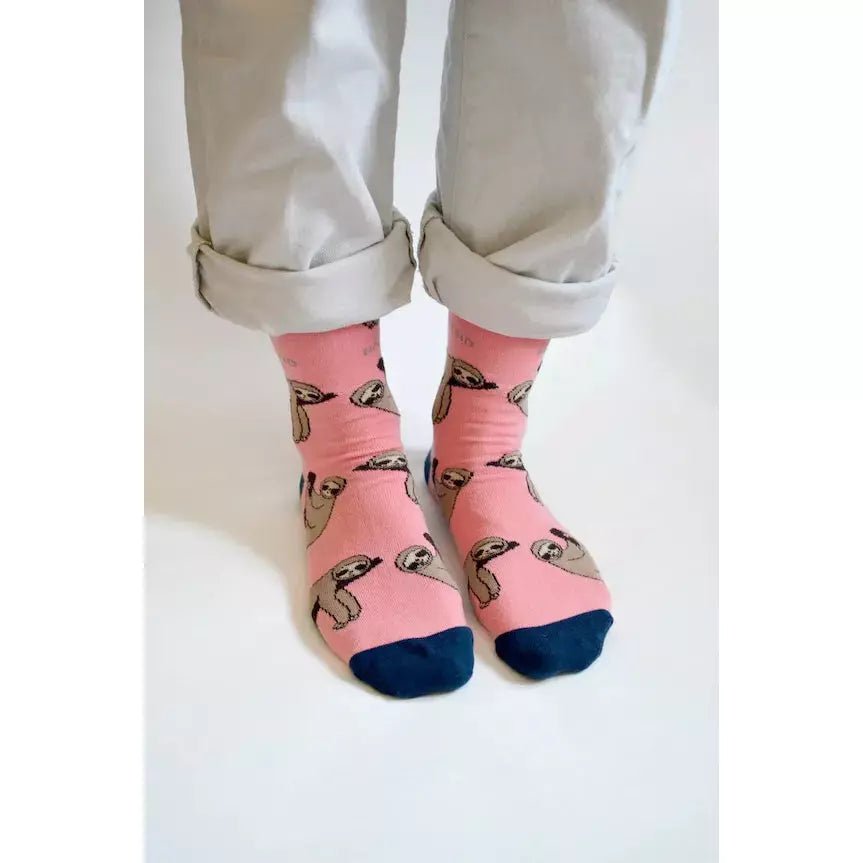 Adults Bamboo Socks - Sloths - The Rosy Robin Company