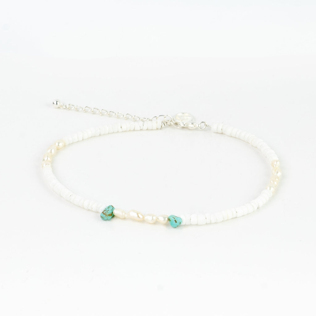 Anklet - Kai Pearl Beaded - The Rosy Robin Company