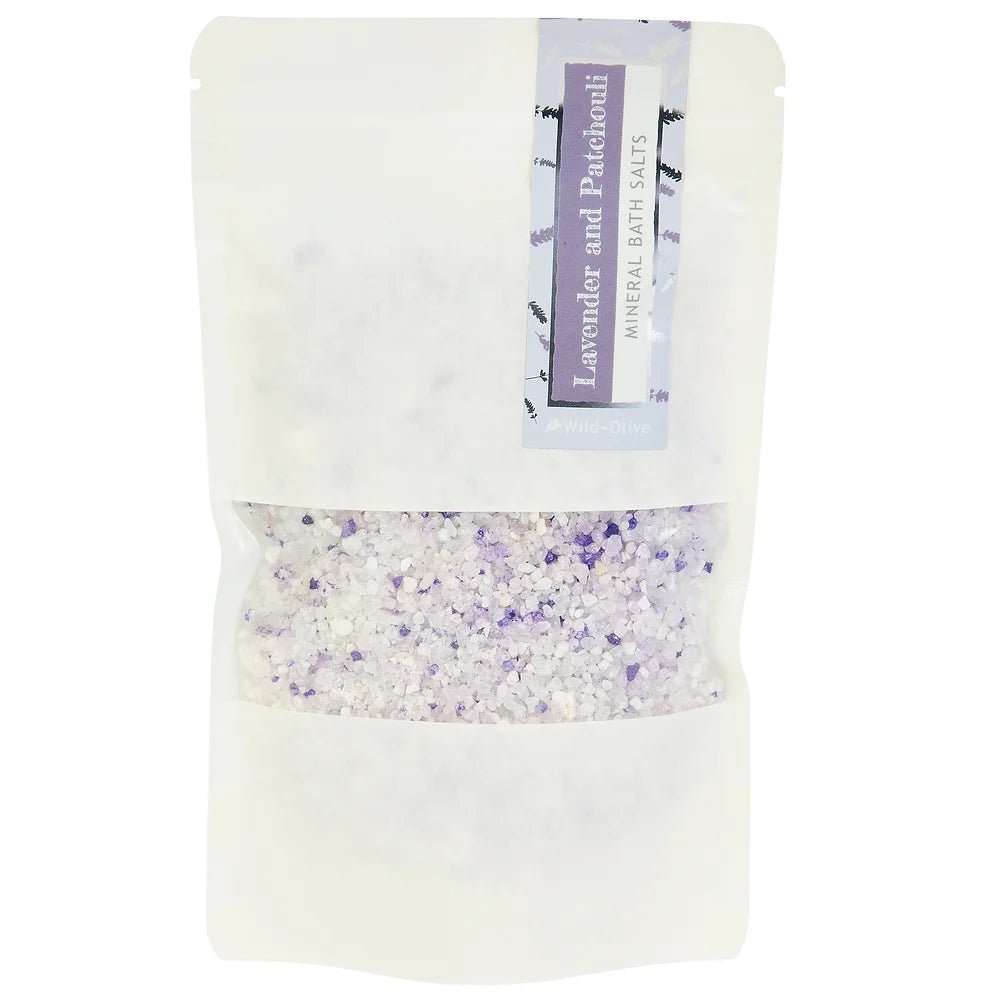 Bath Salts - Lavender and Patchouli 200g - The Rosy Robin Company