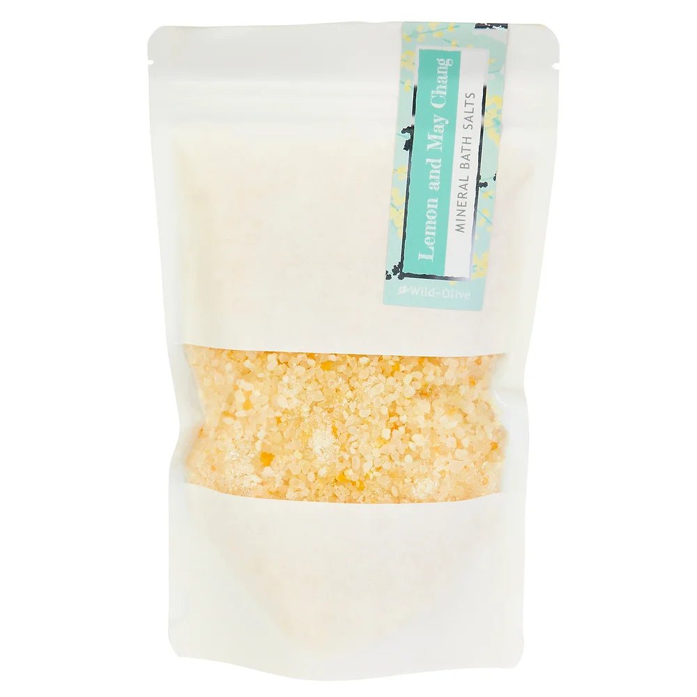 Bath Salts - Lemon and Maychang 200g - The Rosy Robin Company