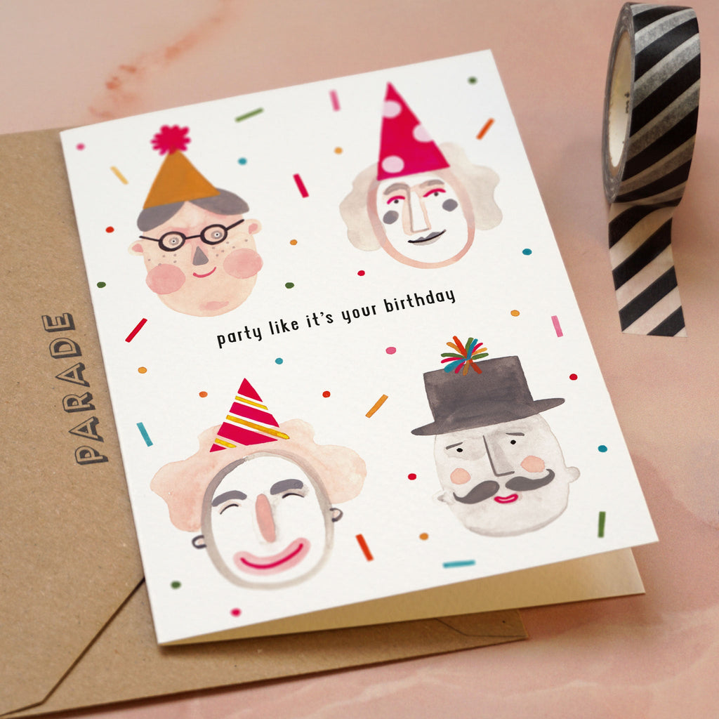 Birthday Card - Party Like It's Your Birthday - The Rosy Robin Company