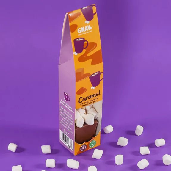 Caramel Hot Chocolate Stirrer with Marshmallows 45g - The Rosy Robin Company