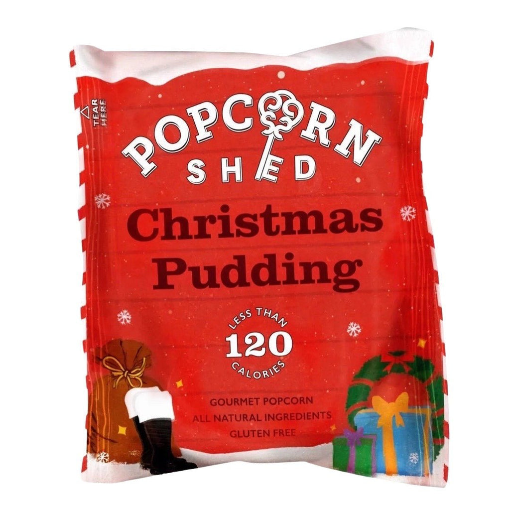 Christmas Pudding Gourmet Popcorn Snack Pack 24g (Vegan) - The Rosy Robin Company