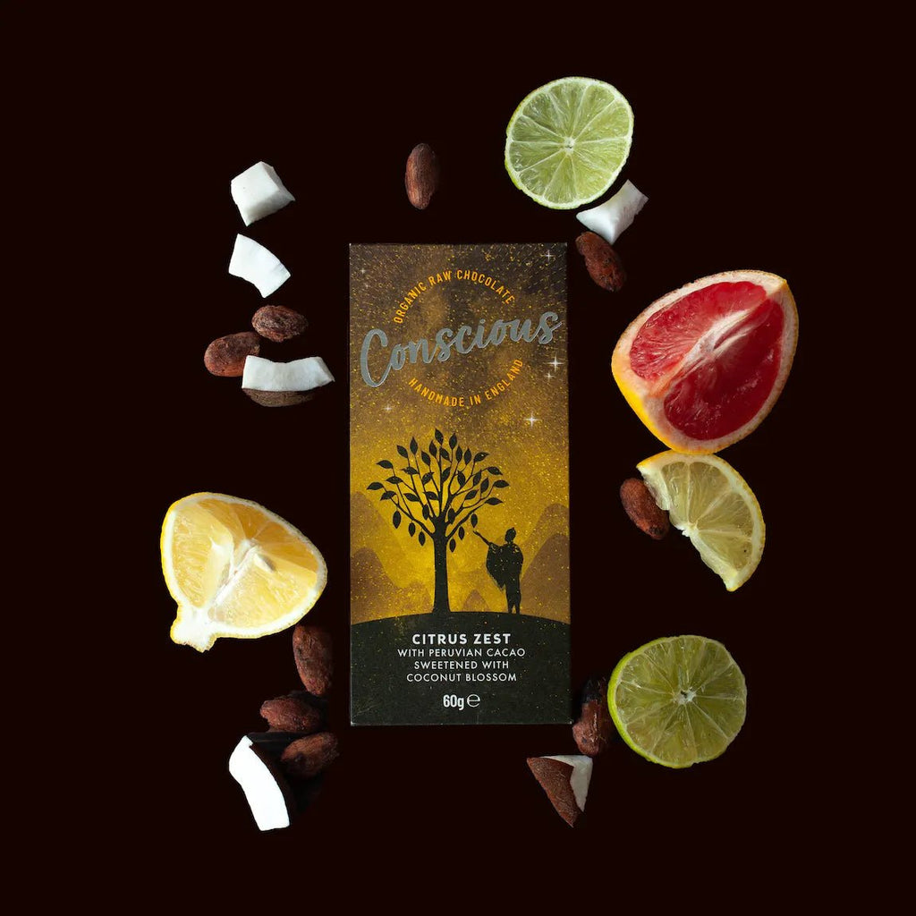 Citrus Zest Chocolate Bar - Vegan 60g - The Rosy Robin Company
