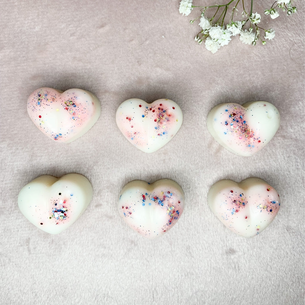 Coconut Wax Melt Hearts - 6 Pack - The Rosy Robin Company