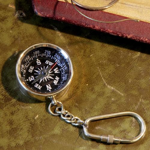 Compass Key Chain Ring - The Rosy Robin Company