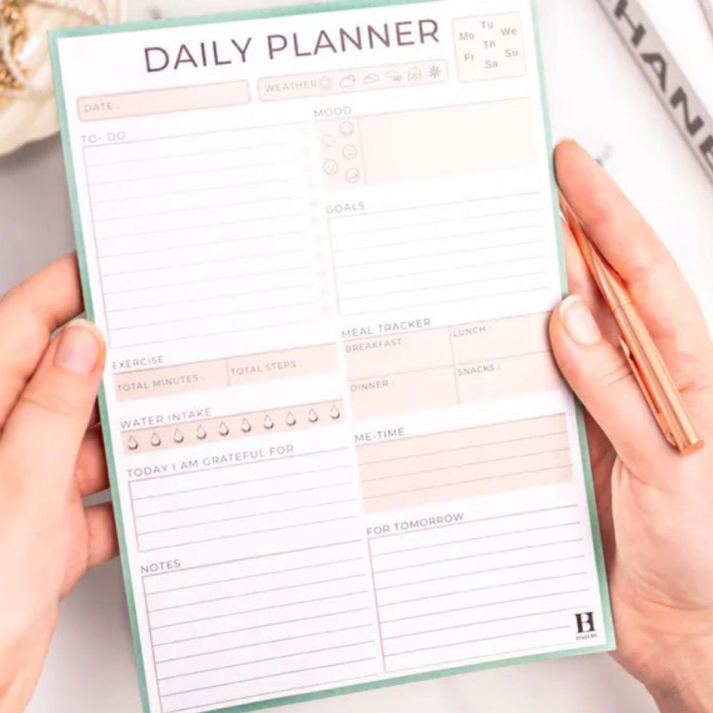 Daily Planner Pad A5 - The Rosy Robin Company