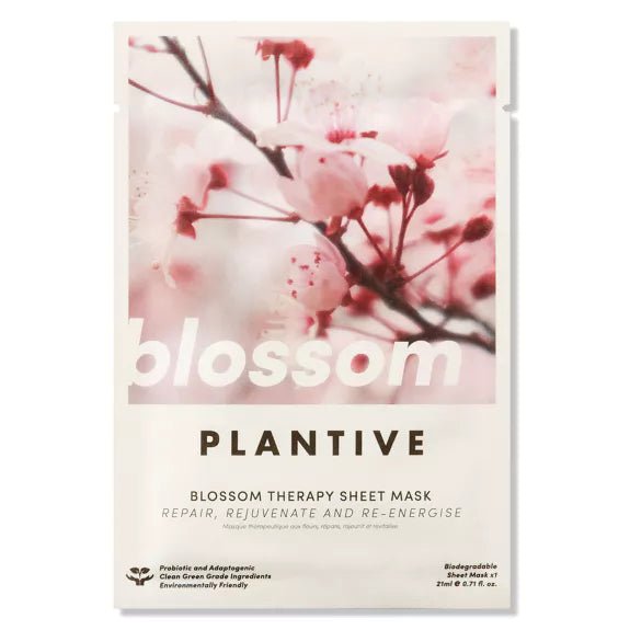 Face Mask - Blossom Plantive Therapy Vegan Sheet - The Rosy Robin Company