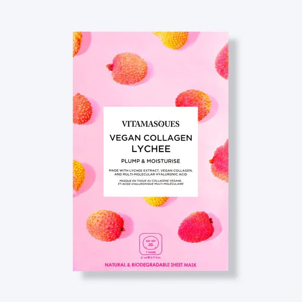 Face Mask - Lychee Collagen Vegan Sheet - The Rosy Robin Company