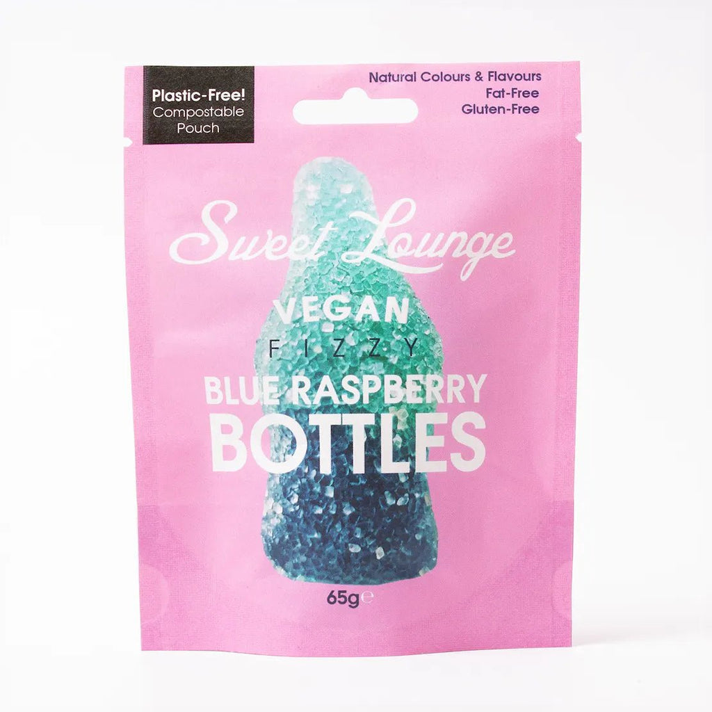 Fizzy Blue Raspberry Bottles - Vegan - The Rosy Robin Company