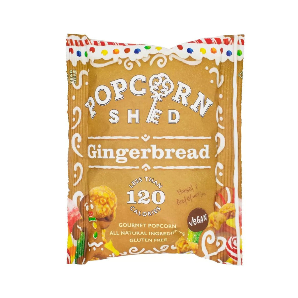 Gingerbread Gourmet Popcorn Snack Pack 24g (Vegan) - The Rosy Robin Company