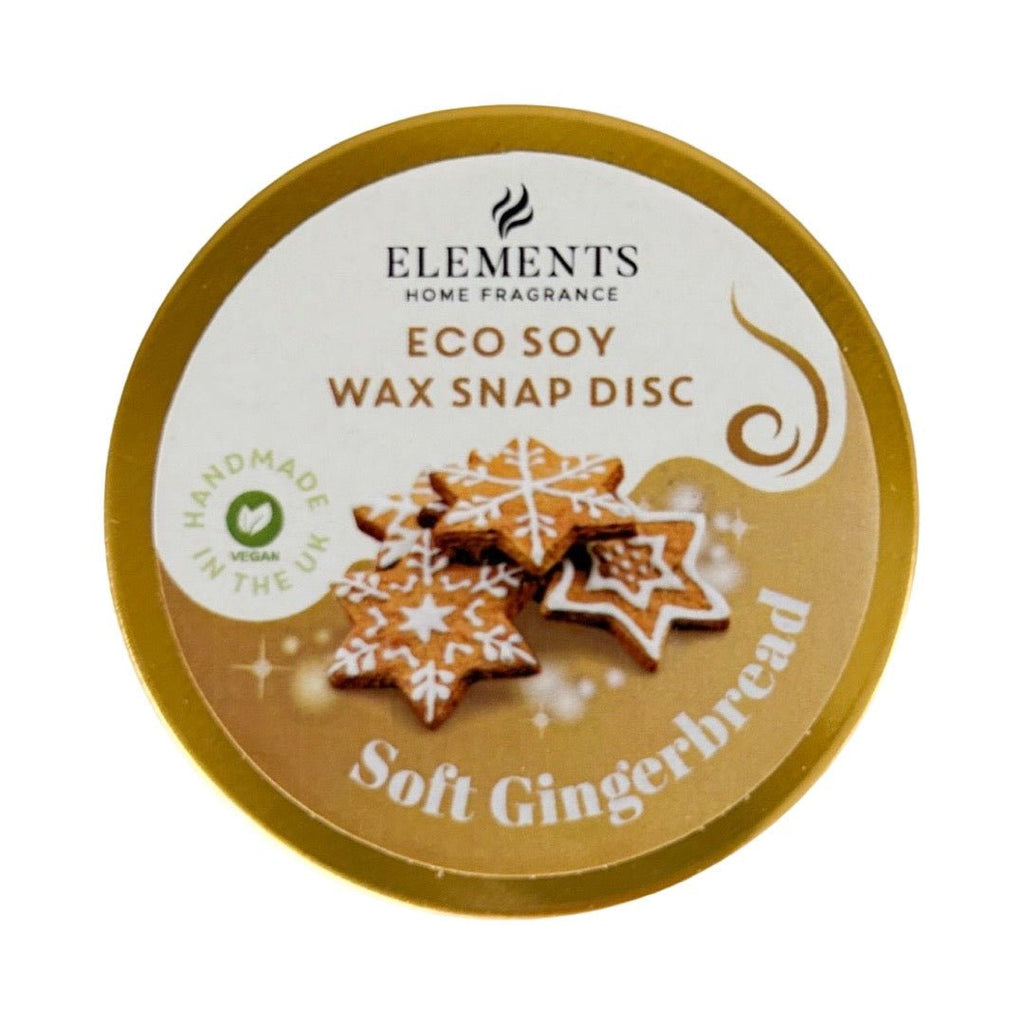 Gingerbread Soy Wax Snap Disc in a Tin - The Rosy Robin Company
