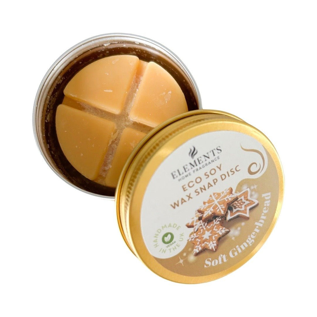 Gingerbread Soy Wax Snap Disc in a Tin - The Rosy Robin Company