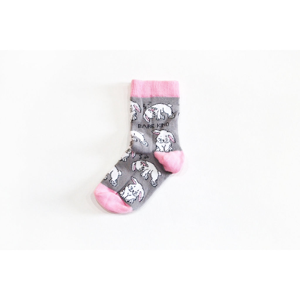 Kids Bamboo Socks - Rabbits (3 Sizes) - The Rosy Robin Company