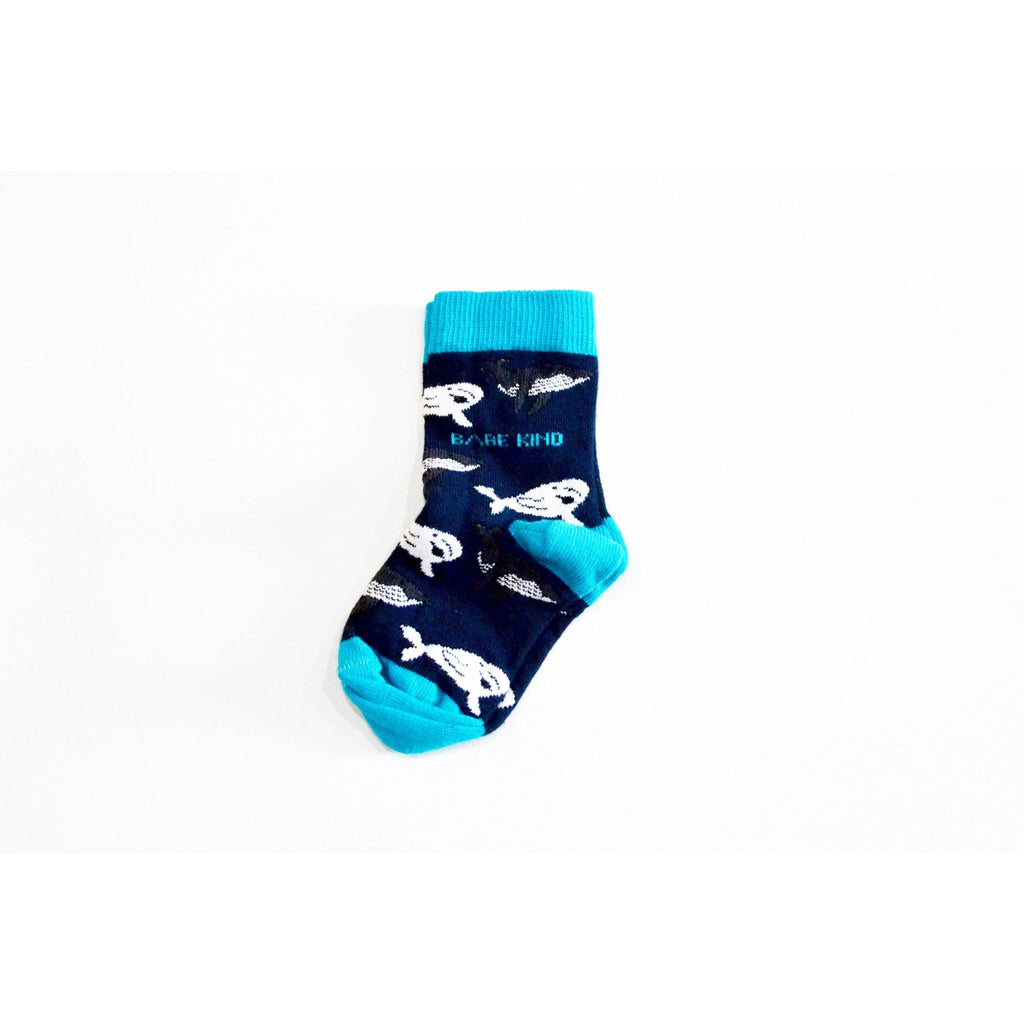 Kids Bamboo Socks - Whales (3 Sizes) - The Rosy Robin Company