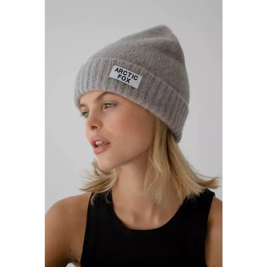 Mohair Beanie - Arctic Grey - The Rosy Robin Company