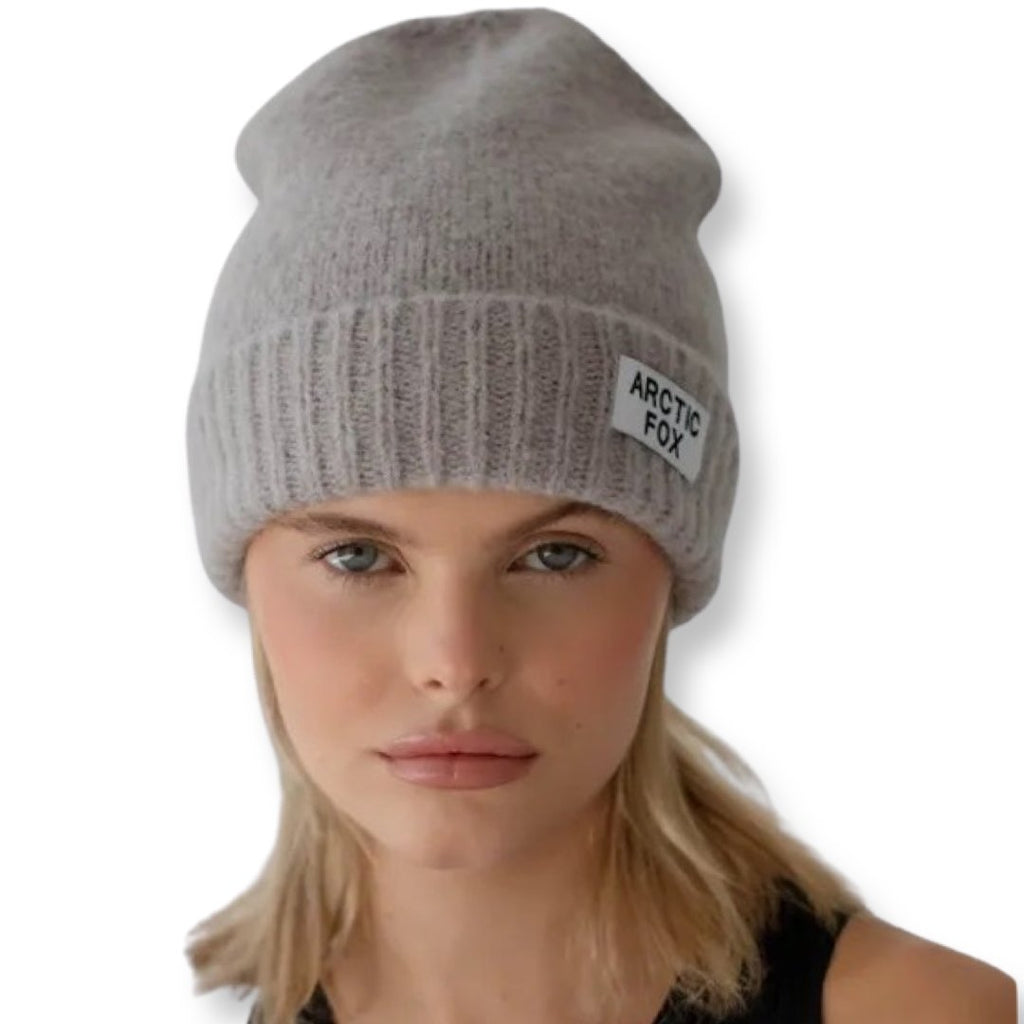 Mohair Beanie - Arctic Grey - The Rosy Robin Company