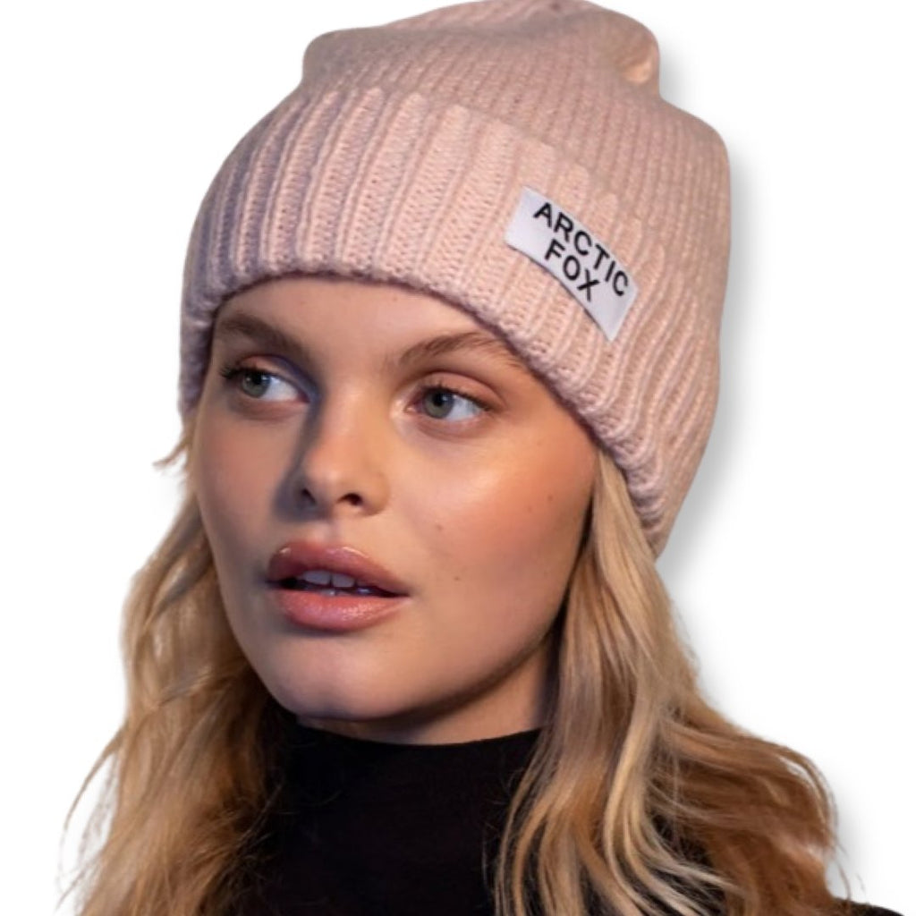 Mohair Beanie - Dusty Pink - The Rosy Robin Company