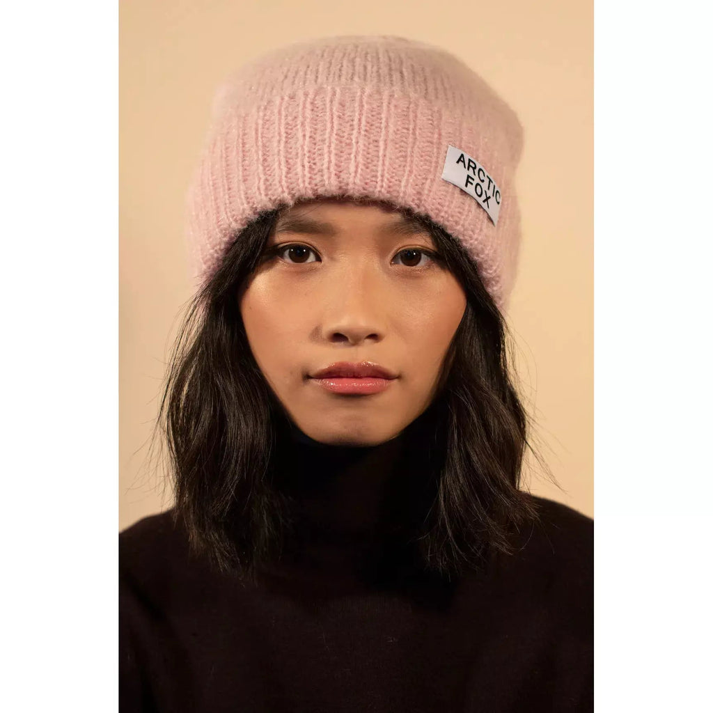 Mohair Beanie - Dusty Pink - The Rosy Robin Company