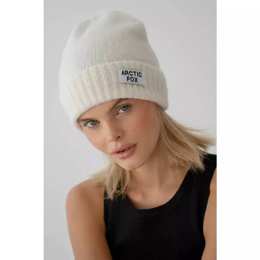 Mohair Beanie - Polar White - The Rosy Robin Company