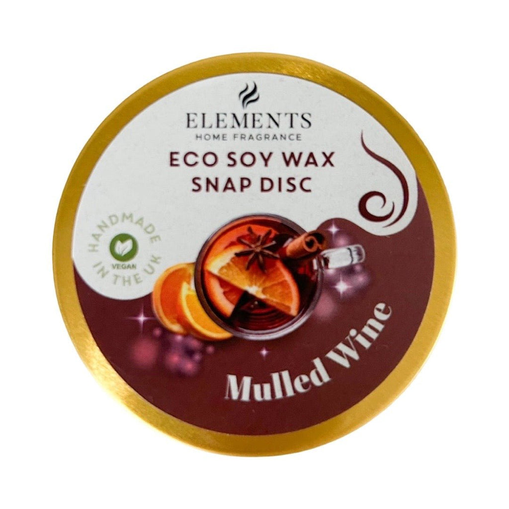 Mulled Wine Soy Wax Snap Disc in a Tin - The Rosy Robin Company