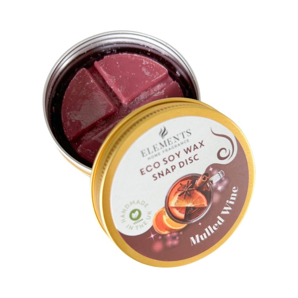 Mulled Wine Soy Wax Snap Disc in a Tin - The Rosy Robin Company