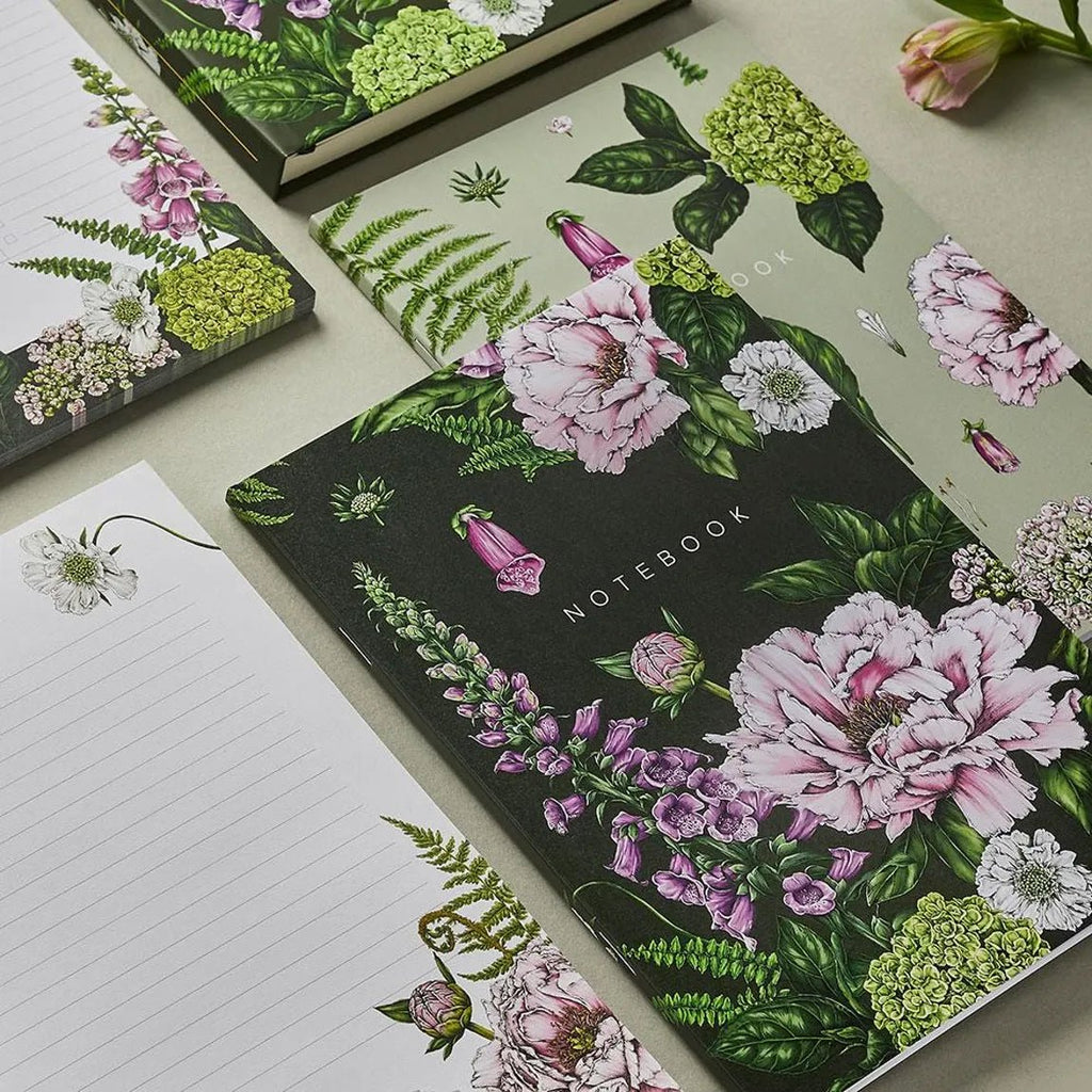 Notebooks A5 Set of 2 - Summer Garden Collection - The Rosy Robin Company
