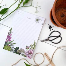 Notepad A5 - Summer Garden Collection - The Rosy Robin Company