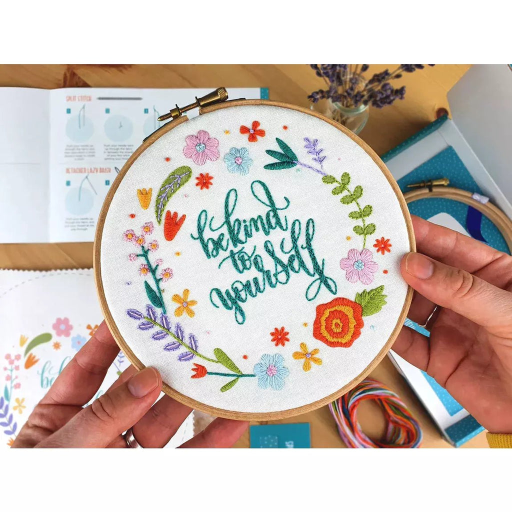 Oh Sew Bootiful Embroidery Kit - Be Kind to Yourself - The Rosy Robin Company