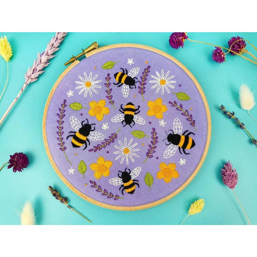 Oh Sew Bootiful Embroidery Kit - Bees and Lavender - The Rosy Robin Company