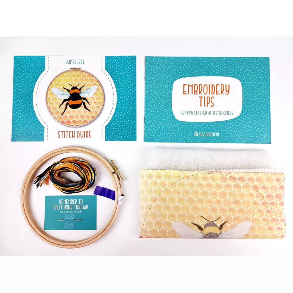 Oh Sew Bootiful Embroidery Kit - Bumblebee - The Rosy Robin Company