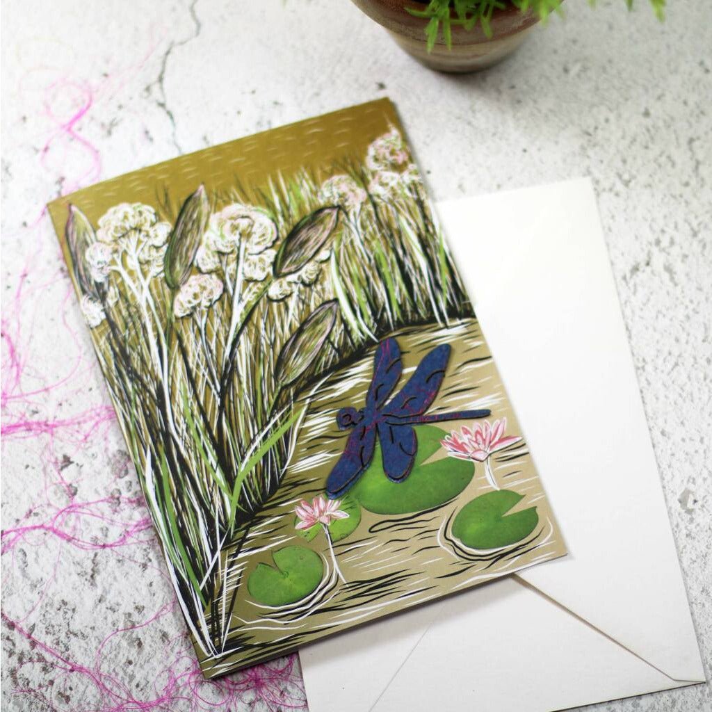 Plantable Seed Paper Card - Dragonfly - The Rosy Robin Company