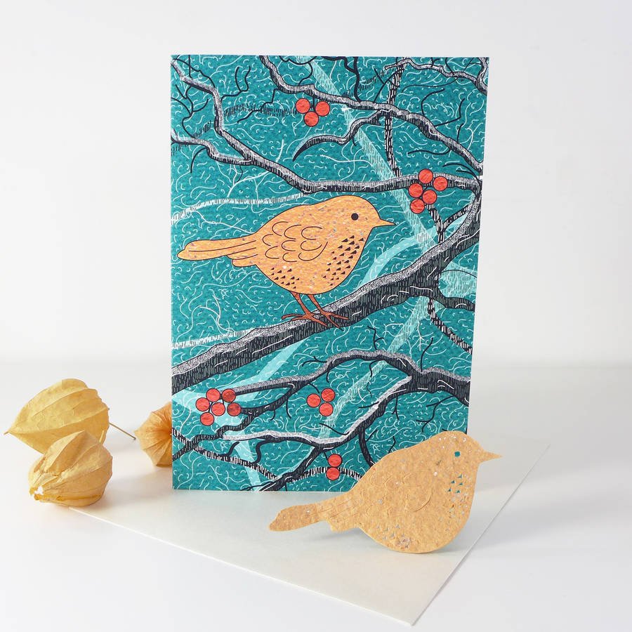 Plantable Seed Paper Card - Robin - The Rosy Robin Company