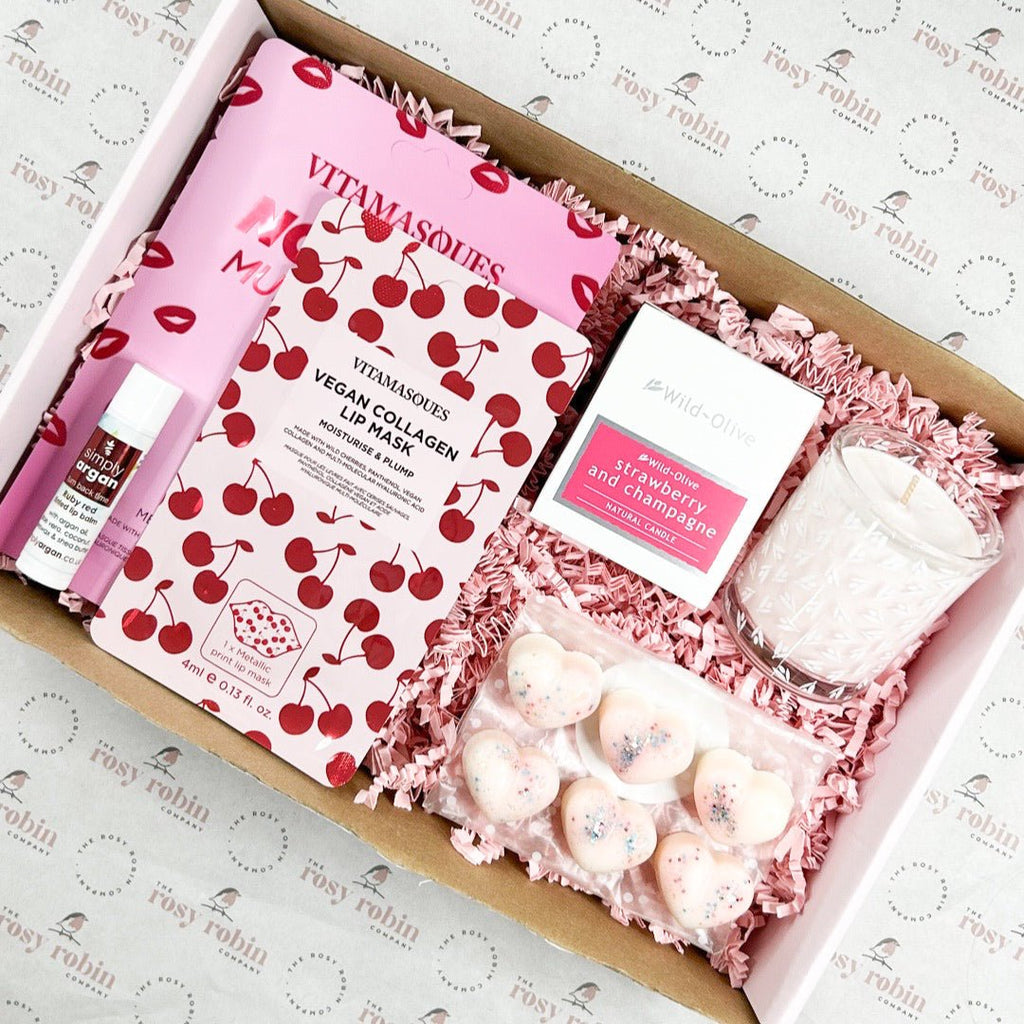 Ready To Go Gift Box - Pink Hearts - The Rosy Robin Company