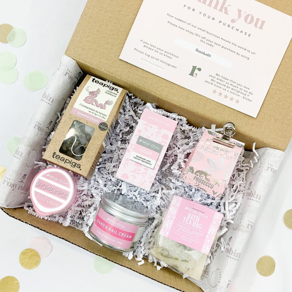 Ready To Go Pamper Box - Pink - The Rosy Robin Company