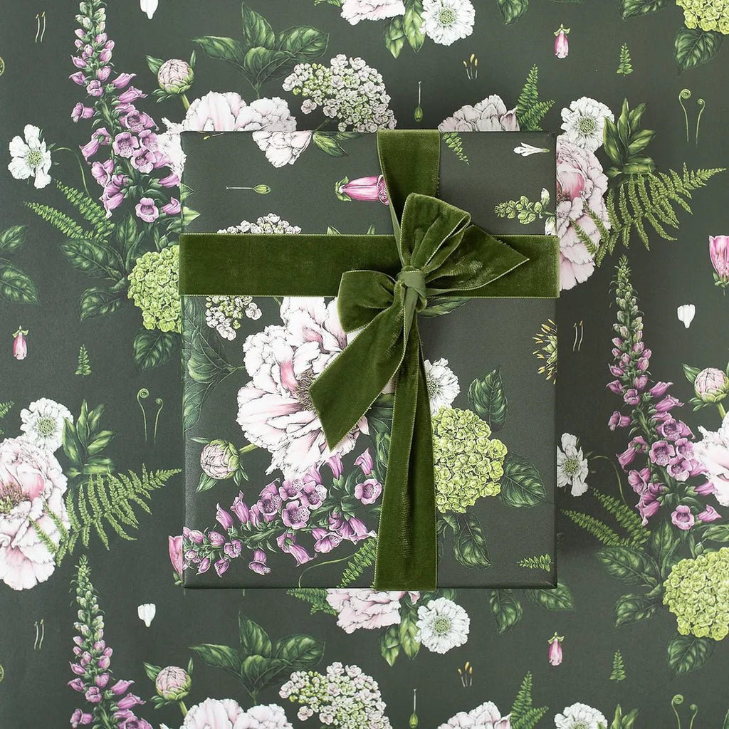 Recycled Gift Wrapping Paper - Summer Garden - The Rosy Robin Company