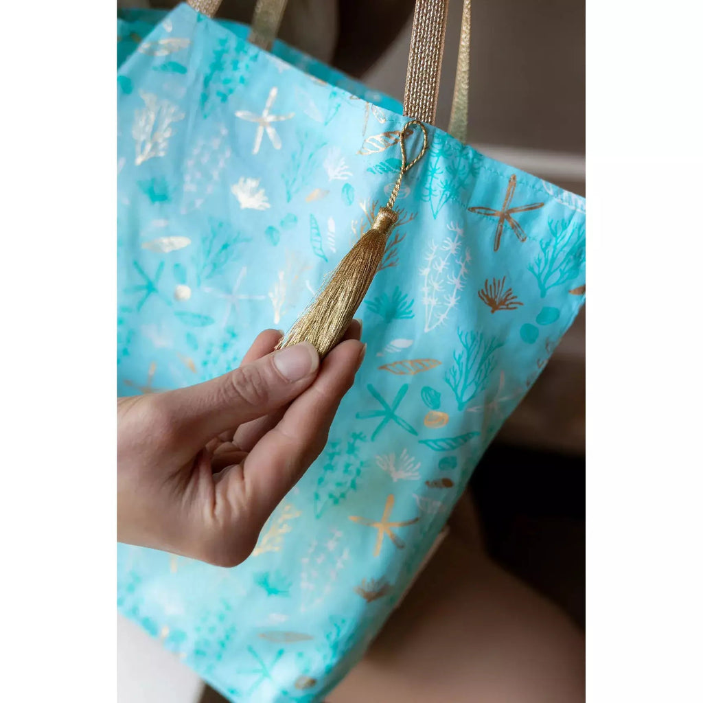 Reusable Fabric Gift Bag (3 Sizes) - Tote Style, Marine - The Rosy Robin Company