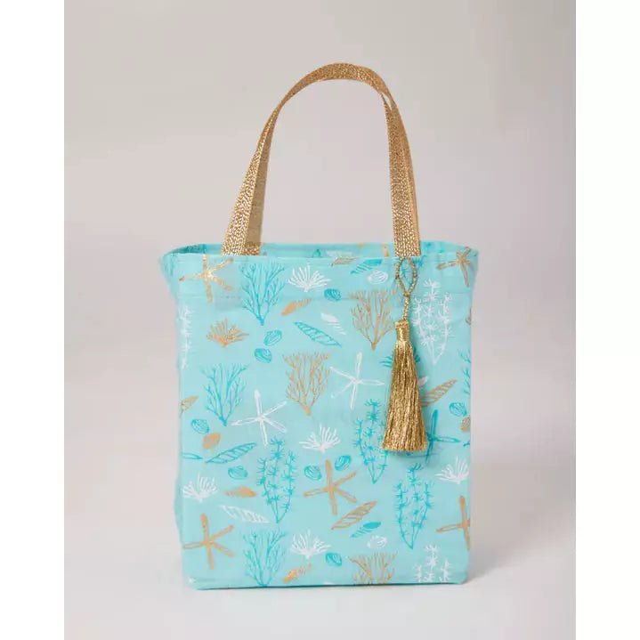 Reusable Fabric Gift Bag (3 Sizes) - Tote Style, Marine - The Rosy Robin Company