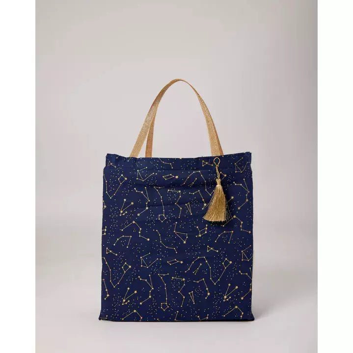 Reusable Fabric Gift Bag (3 Sizes) - Tote Style, Night Sky - The Rosy Robin Company