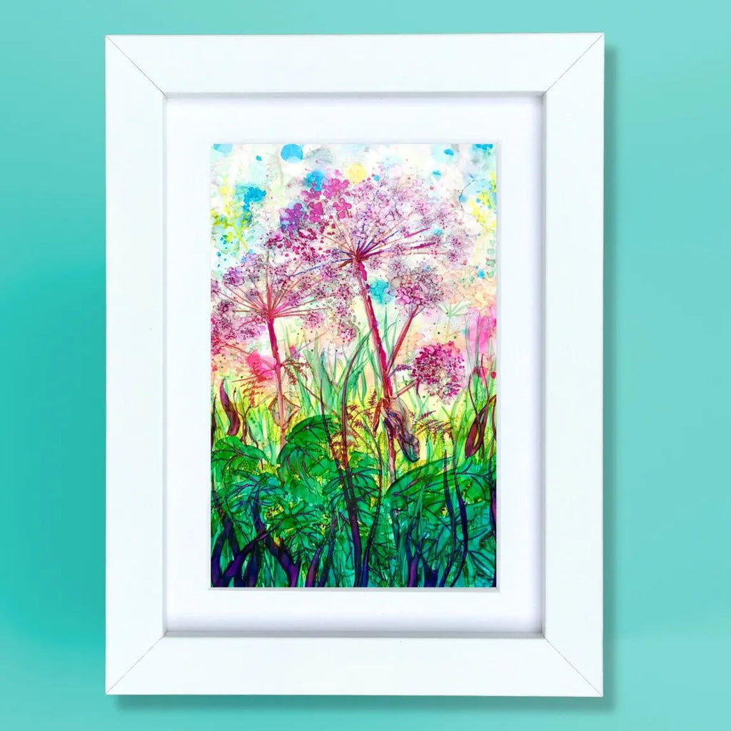 Small Framed Print - Angelica Gigas - The Rosy Robin Company