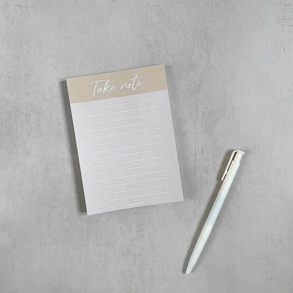 Take Note A6 Notepad - Natural - The Rosy Robin Company