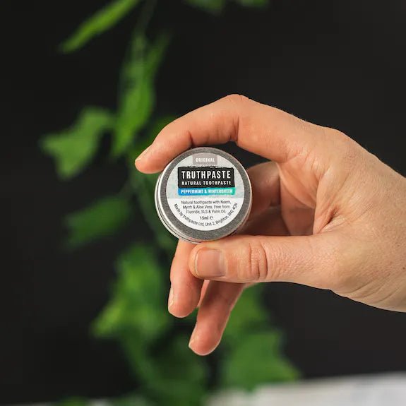 Zero Waste Travel Toothpaste 15ml - Peppermint & Winter Green - The Rosy Robin Company
